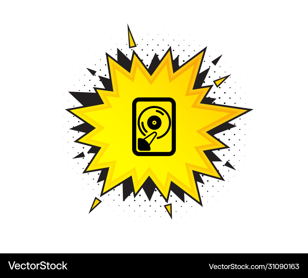 Hdd-Symbol-Computer-Speicher-Komponente Zeichen Daten vektorbild