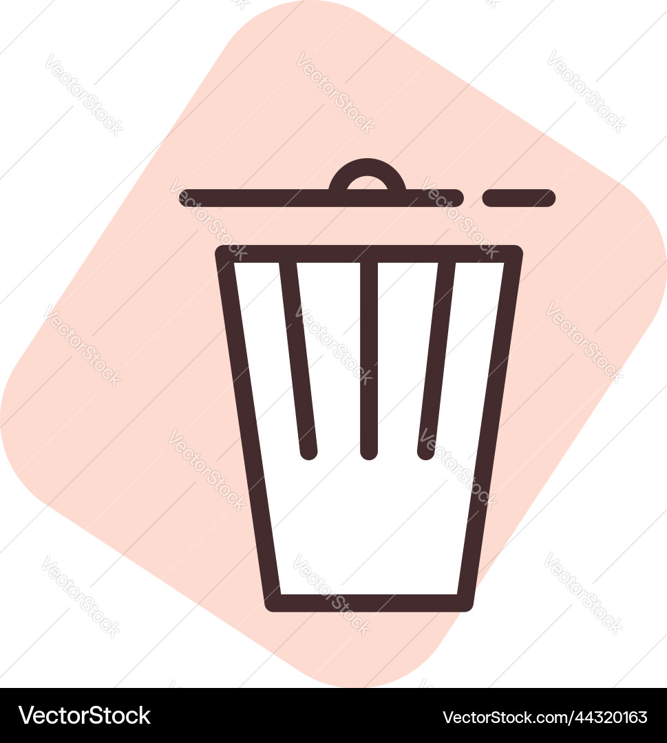 Ui delete on white background Vector Image