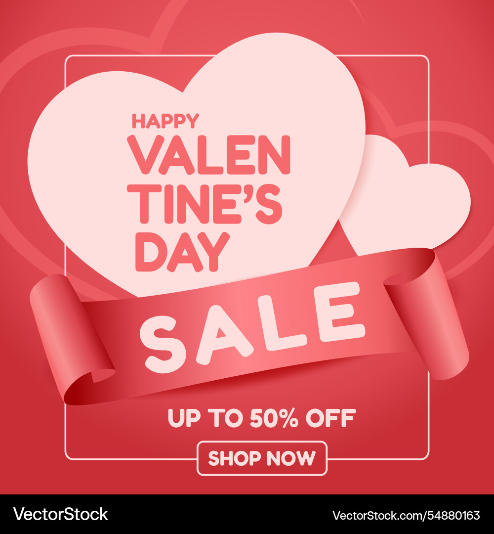 Valentines day sale - celebrate love with up Valentines day sale - celebrate love with up vector image