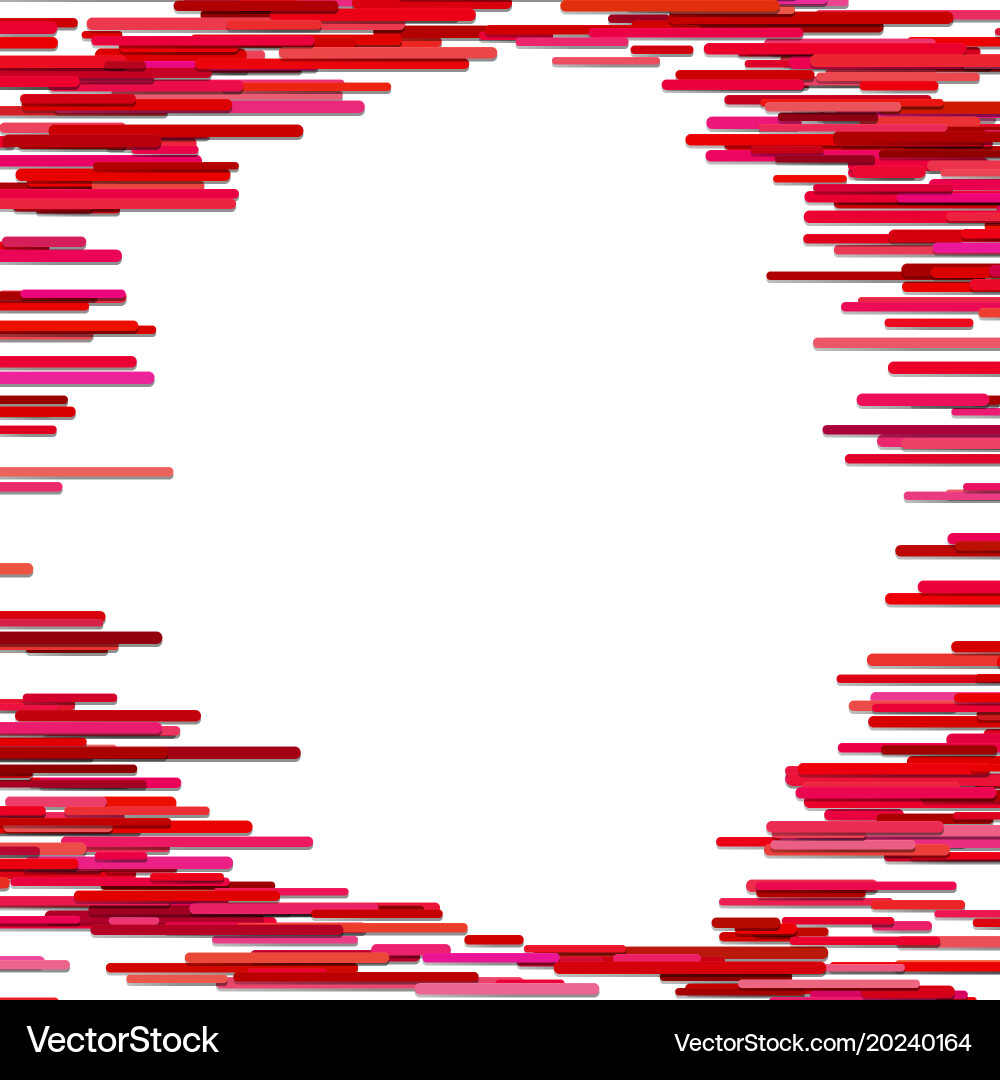 Abstract chaotic horizontal rounded stripe vector image