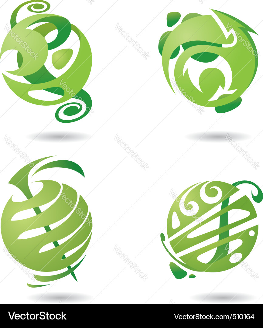 Abstract icons set Royalty Free Vector Image - VectorStock