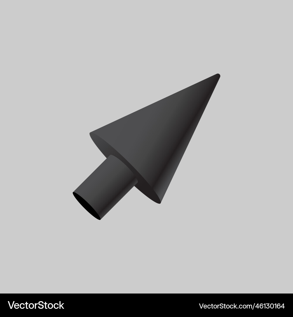 Black mouse pointer icon design cursor sign Black mouse pointer icon design cursor sign vector image