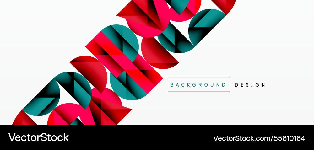 Minimal geometric abstract background circle Minimal geometric abstract background circle vector image