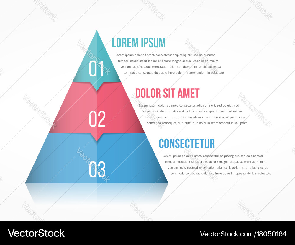Pyramidal Chart Template vector image