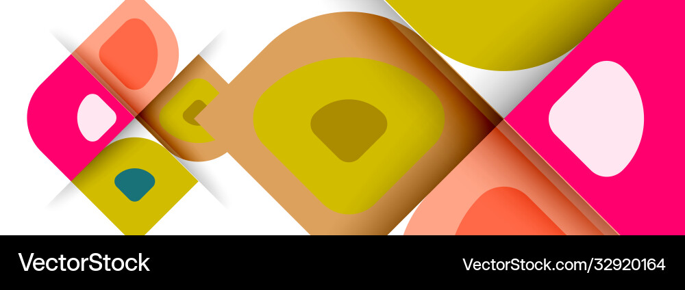 Set modern geometric abstract Royalty Free Vector Image