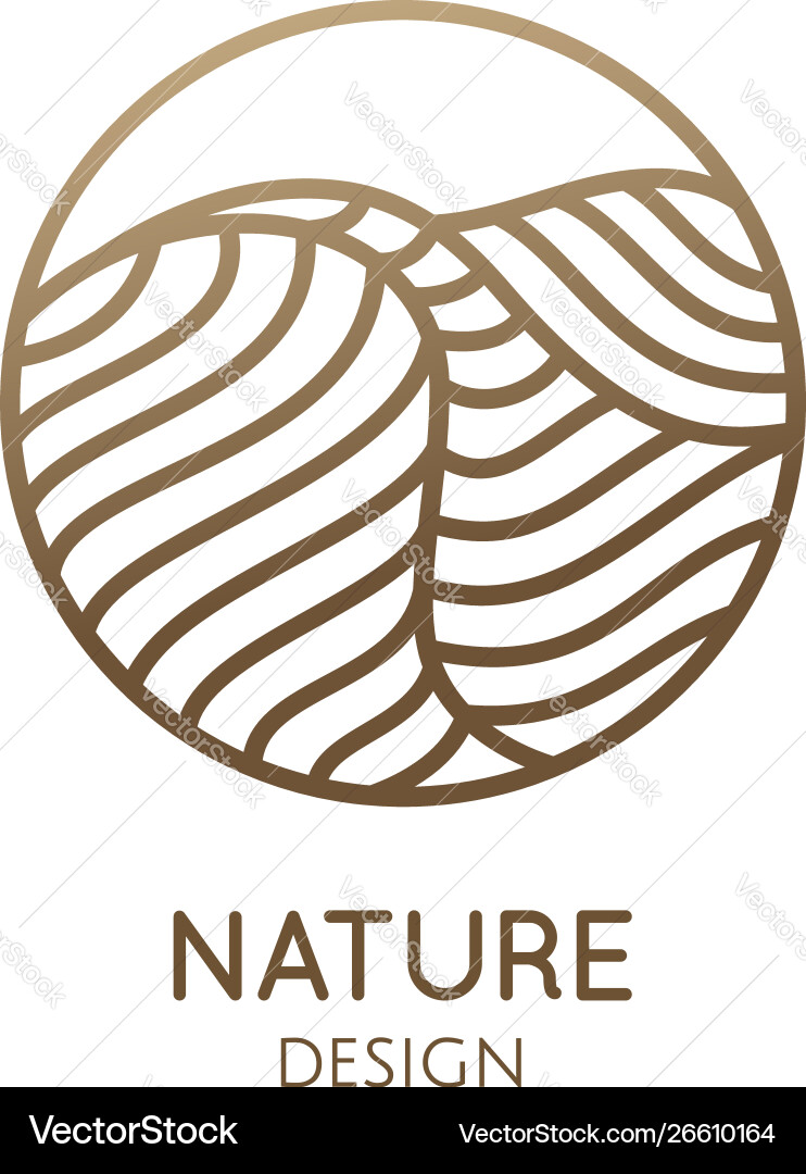 Simple logo pattern structure desert Simple logo pattern structure desert vector image