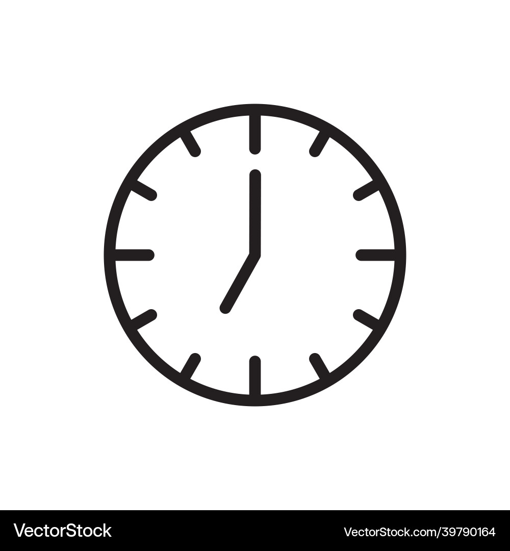 Uhr Symbol Zeit Symbol Uhr Schild einfache Timer Uhr Symbol Zeit Symbol Uhr Schild einfache Timer vektorbild