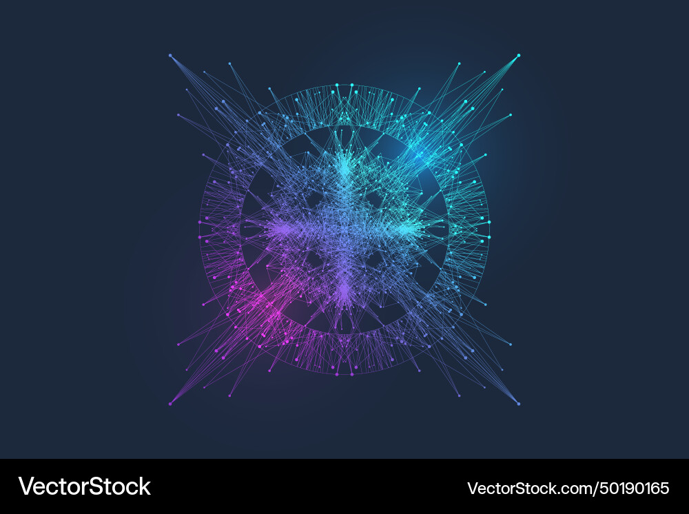 Ai generative banner concept in the digital style vector image