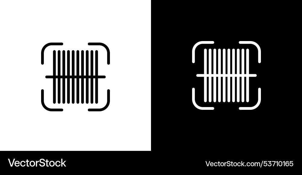 Bar code scanner icon art design vector image