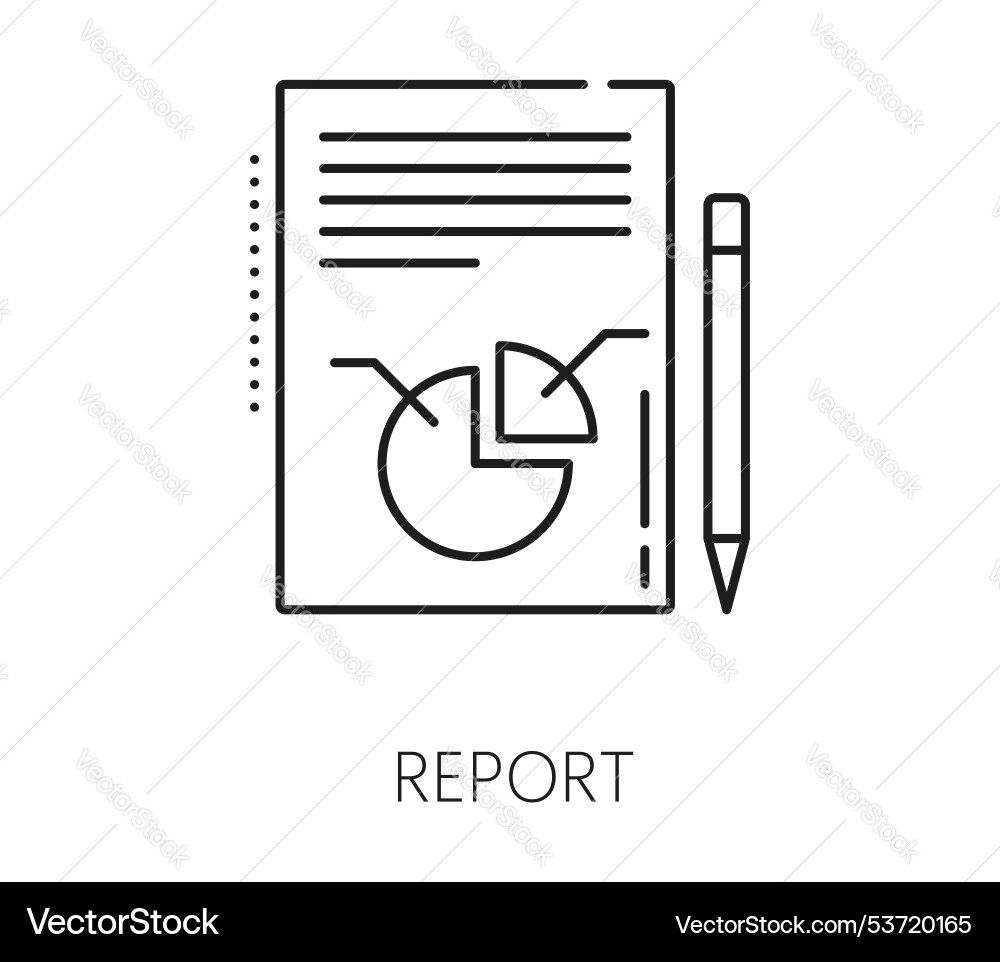 Data Analytics Report Icon Vector Image