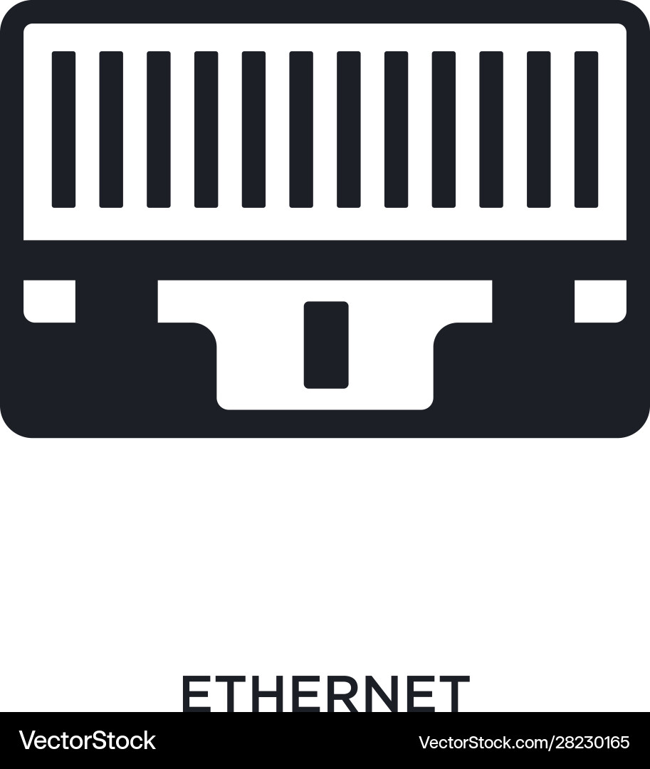 Ethernet isolated icon simple element from Ethernet isolated icon simple element from vector image