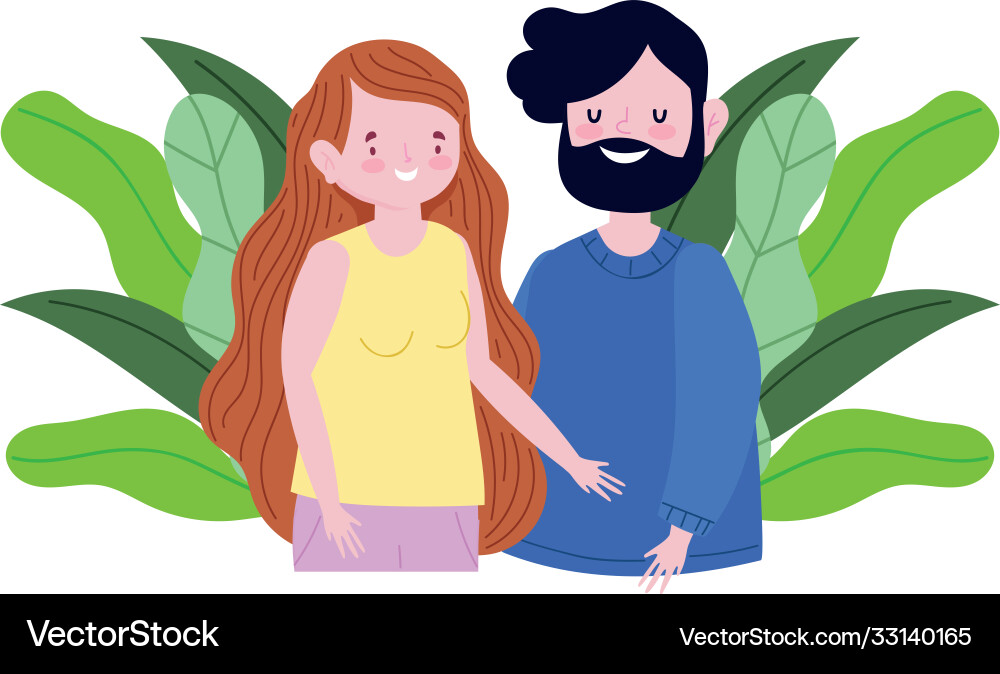 Familie Mutter und Vater Eltern Cartoon Charakter vektorbild