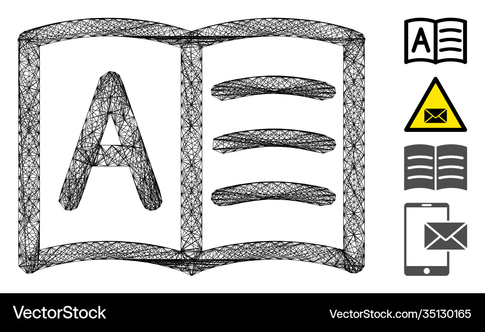 Linear addresses mesh Linear addresses mesh vector image