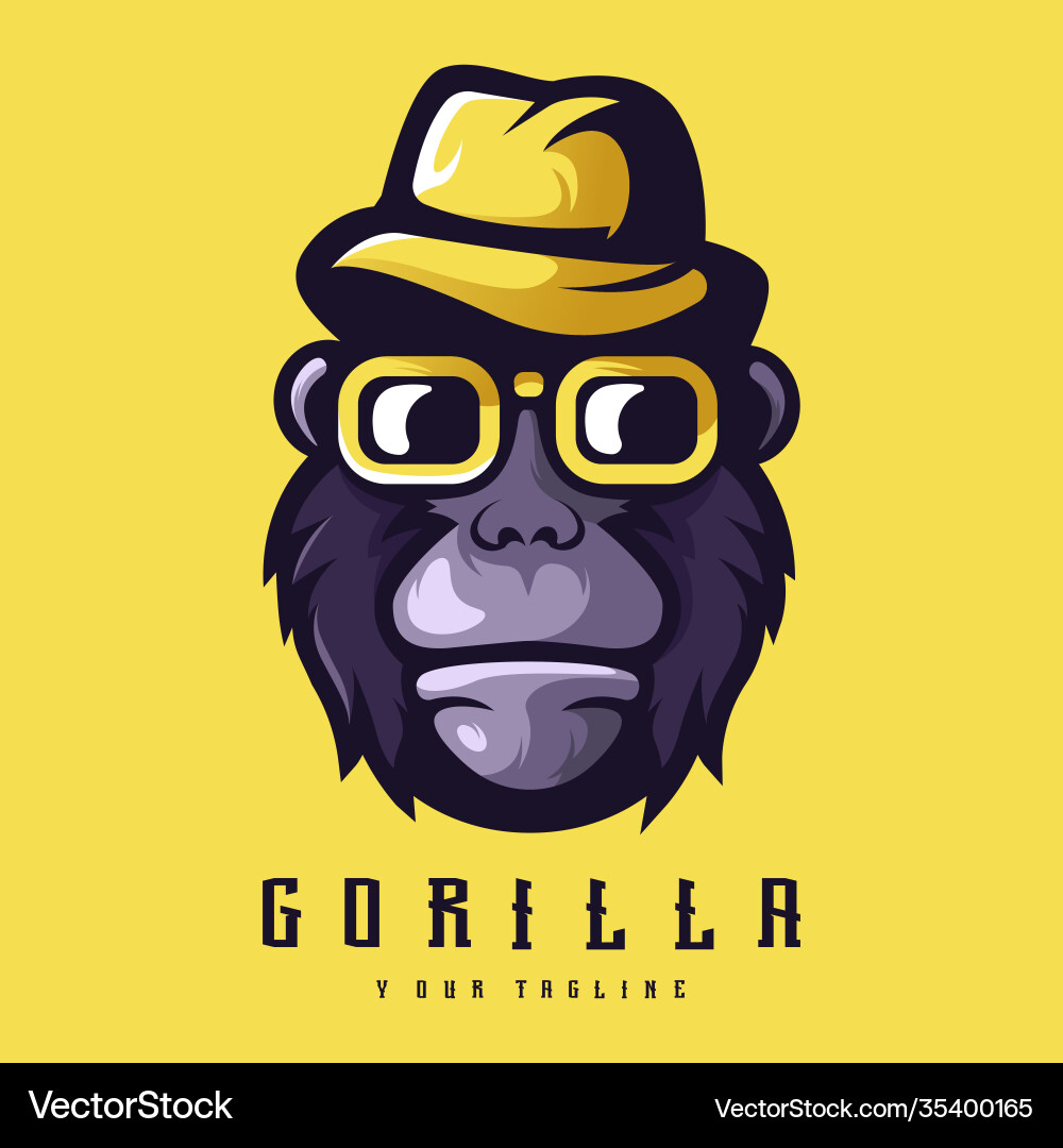 Logo von Gorilla Logo von Gorilla Vektorbild