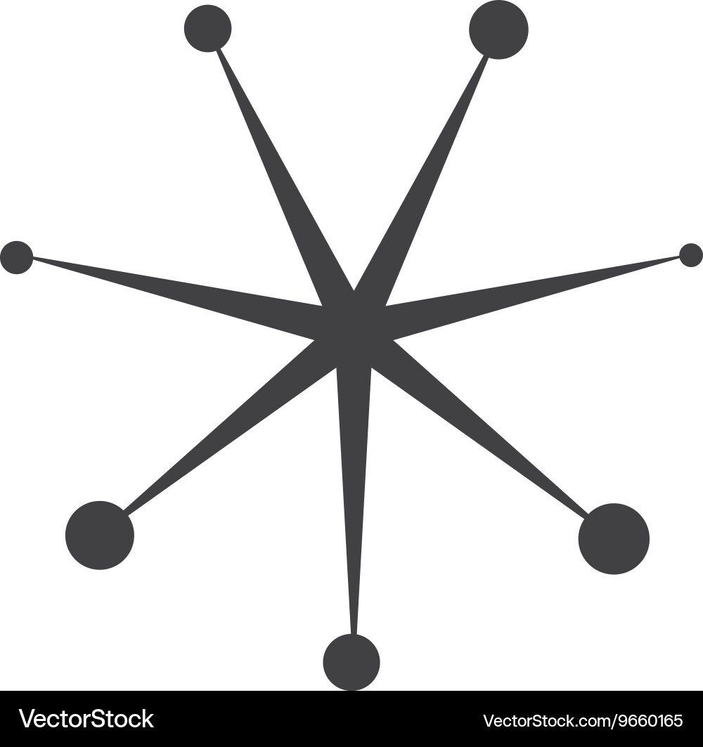Retro Party Spark Icon vector image