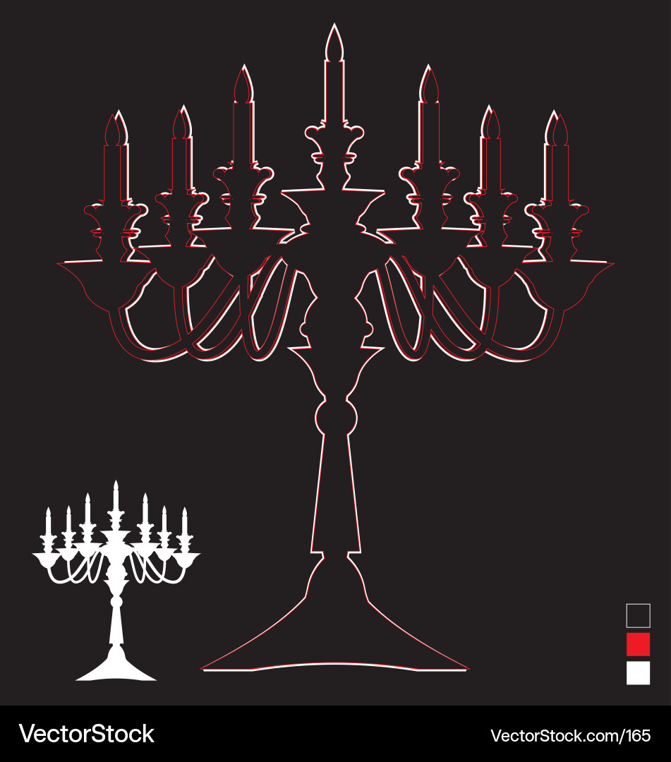 Victorian Candelabra Vector Image