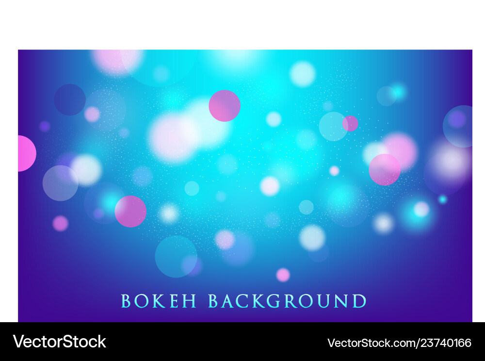 Abstract bokeh lights background vector image