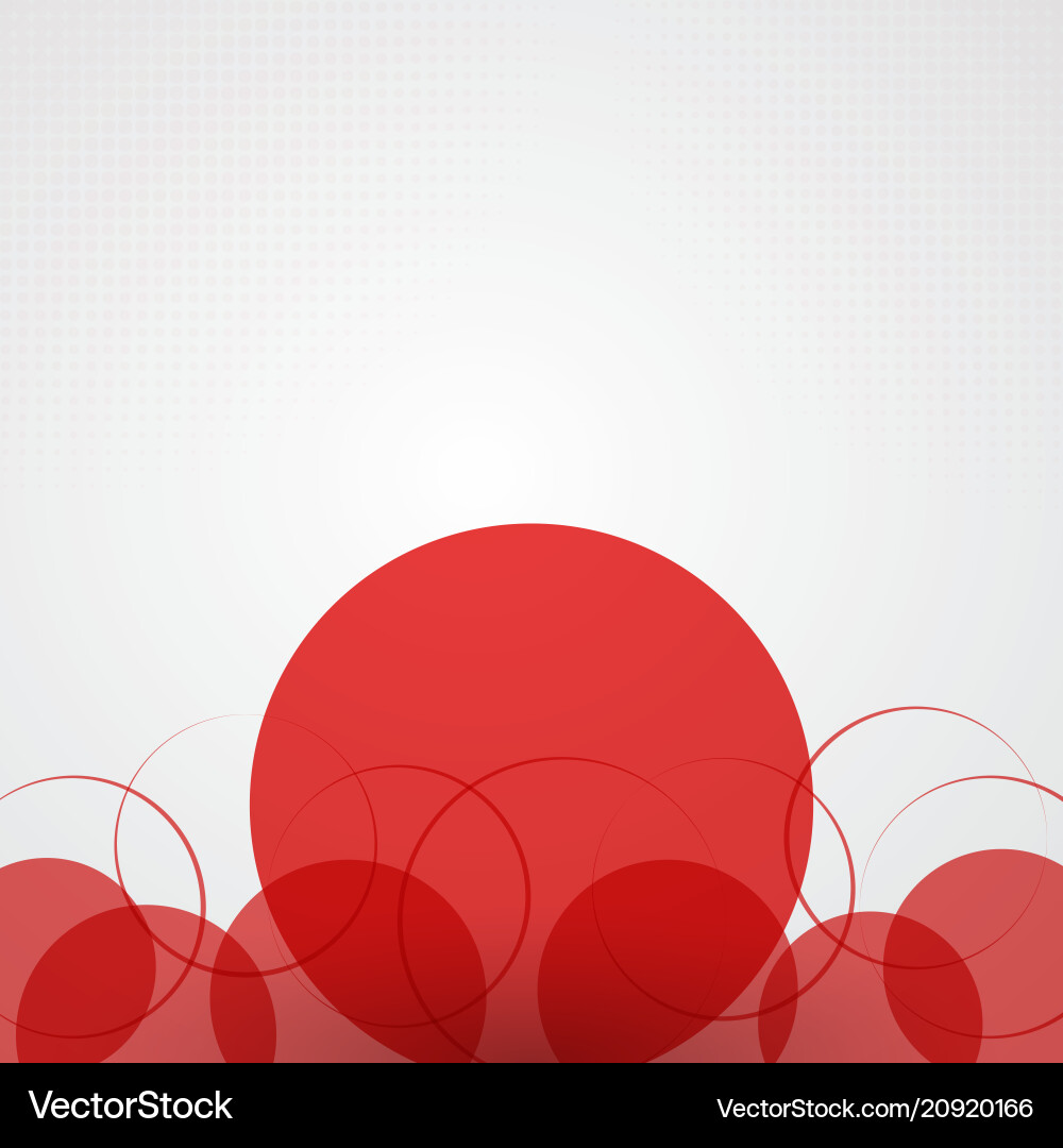 Abstract Red Circle Background vector image