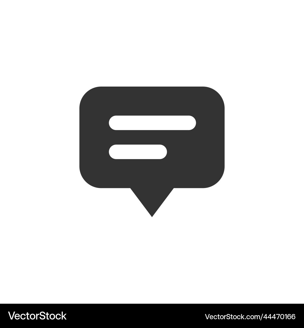 Chat speech bubble and dialog balloon filled style Chat speech bubble and dialog balloon filled style vector image
