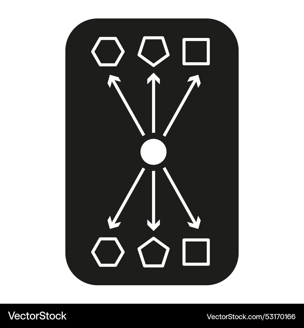 Distributed network icon central connection point Distributed network icon central connection point Vector Image