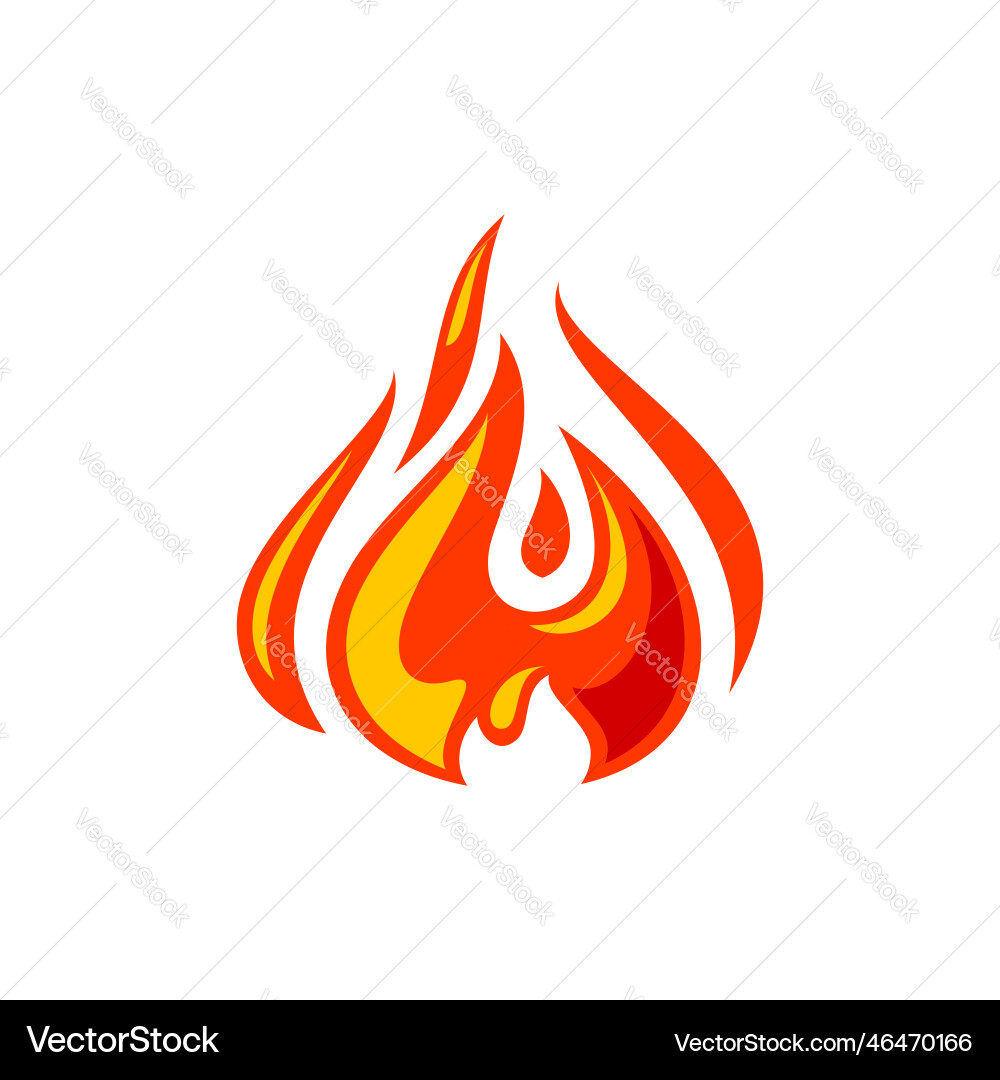 Fire flame for logo hot blazing symbol brand sign Fire flame for logo hot blazing symbol brand sign Vector Image