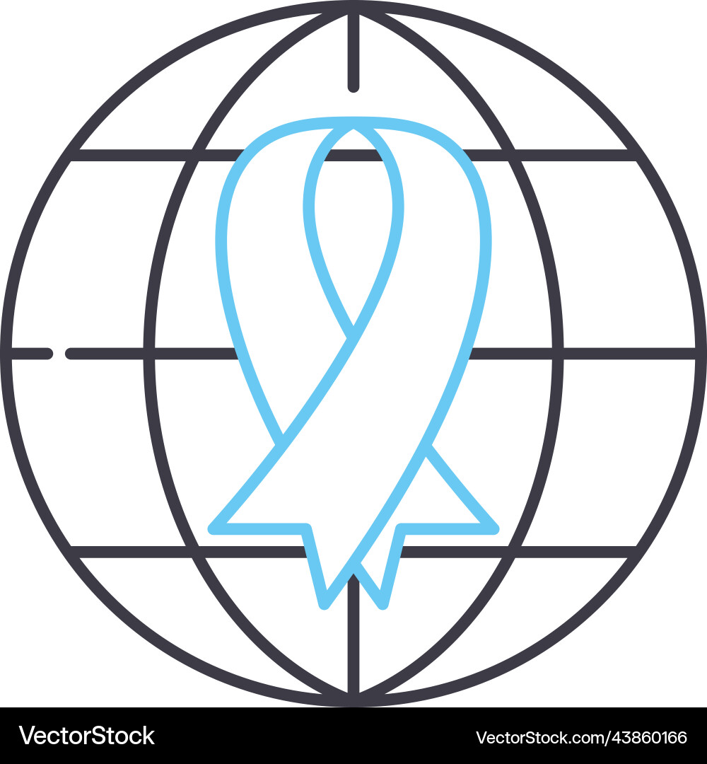 Hope line icon outline symbol Hope line icon outline symbol vector image