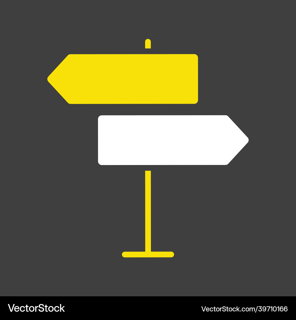 Signpost icon navigation sign vector image