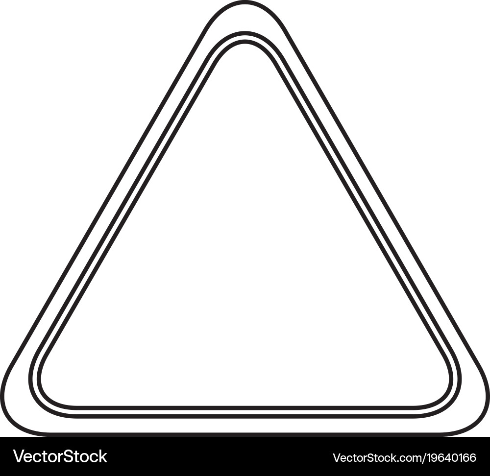 Triangle notification signal vector image