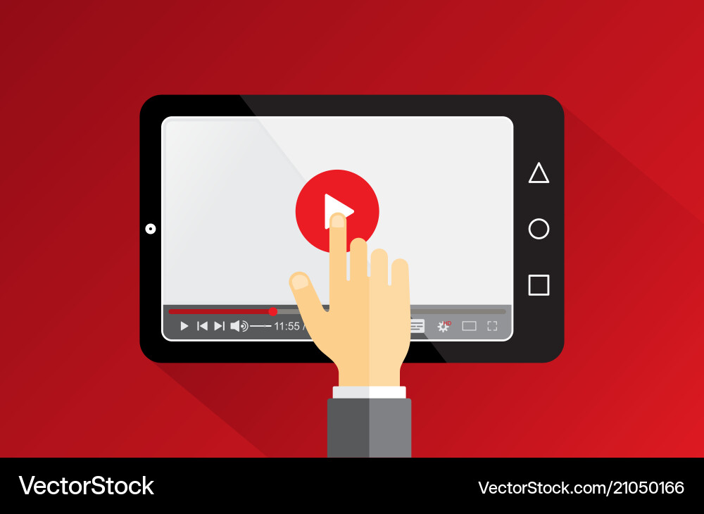 Video Tutorial Background vector image