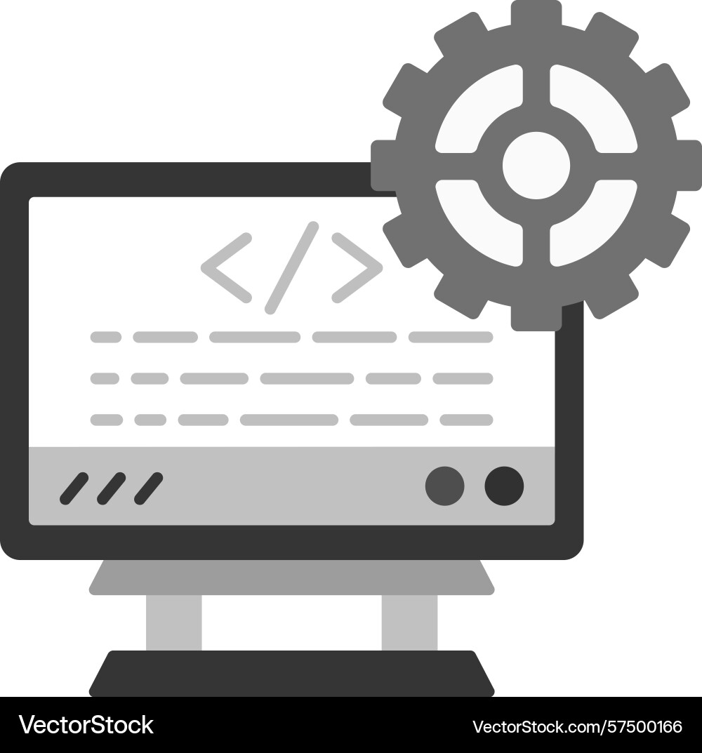 Web development icon vector image