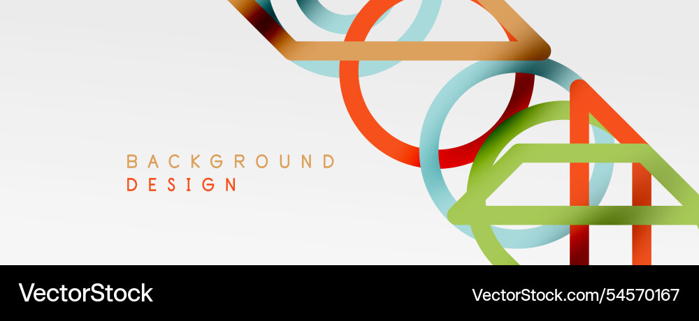 Abstract background - colorful circle lines Abstract background - colorful circle lines vector image