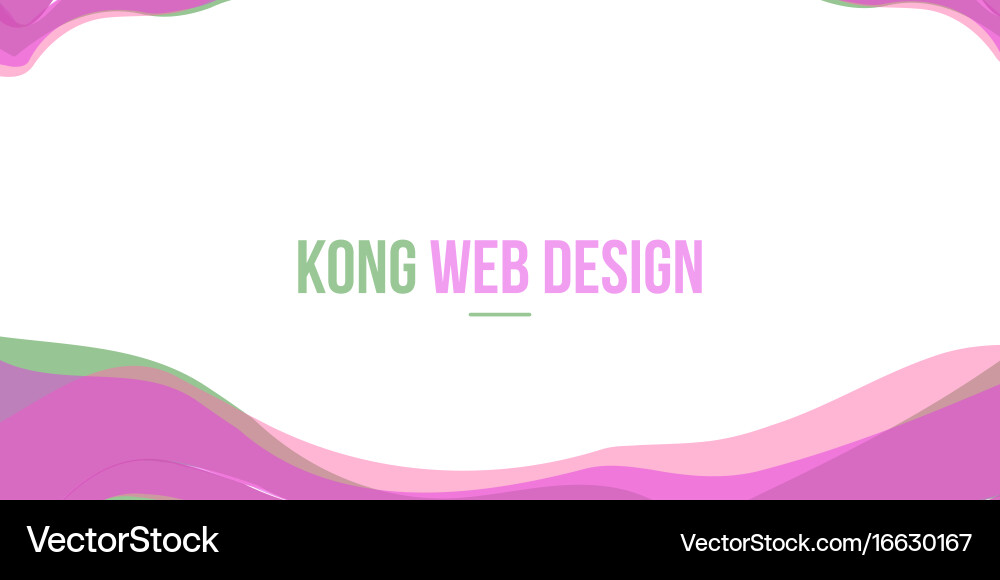 Abstract header website pink wave vector image