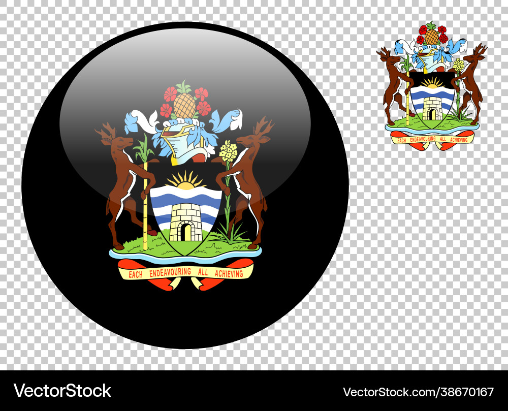 Coat arms antigua and barbuda Coat arms antigua and barbuda vector image