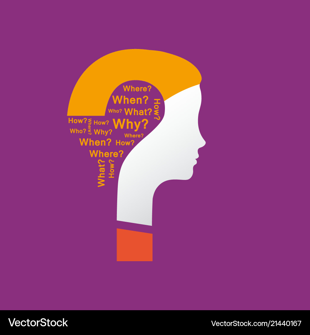 Concept of question Concept of question vector image