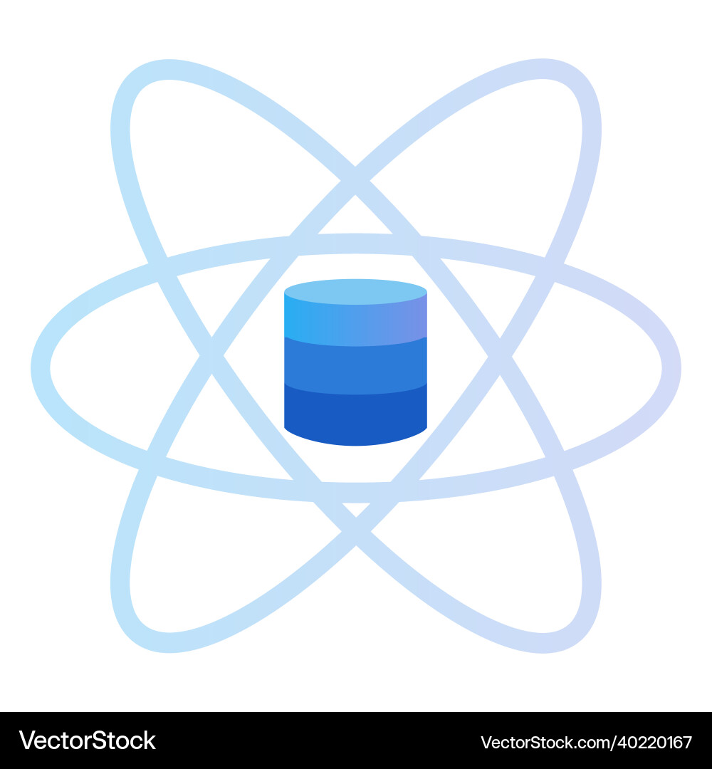 Data science icon database big management Vector Image