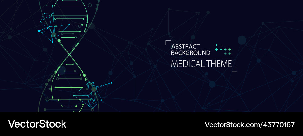 DNA Science Abstract Background vector image