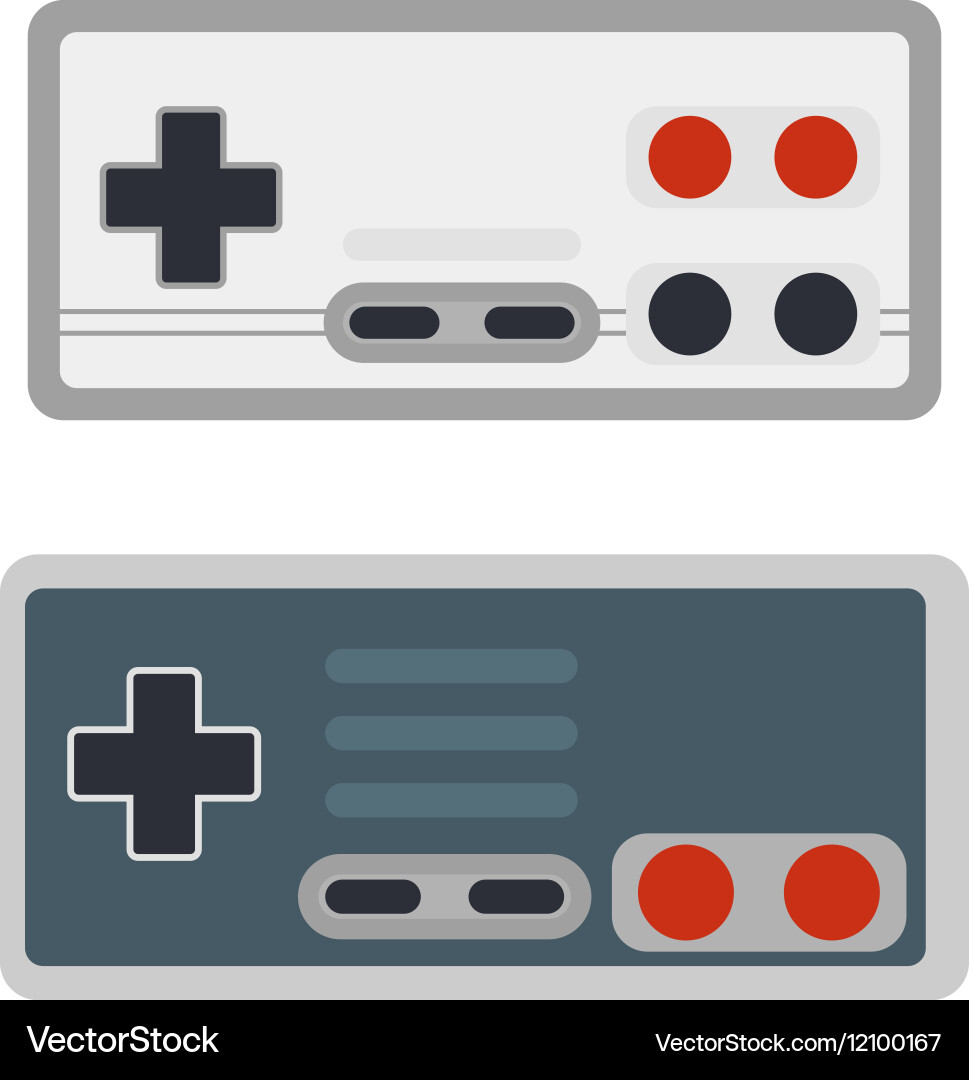 Game console joystick Royalty Free Vector Image