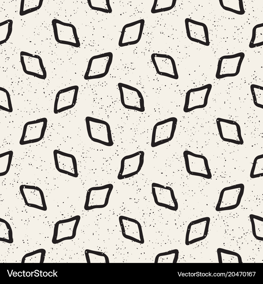 Hand drawn lines seamless grungy pattern abstract vector image