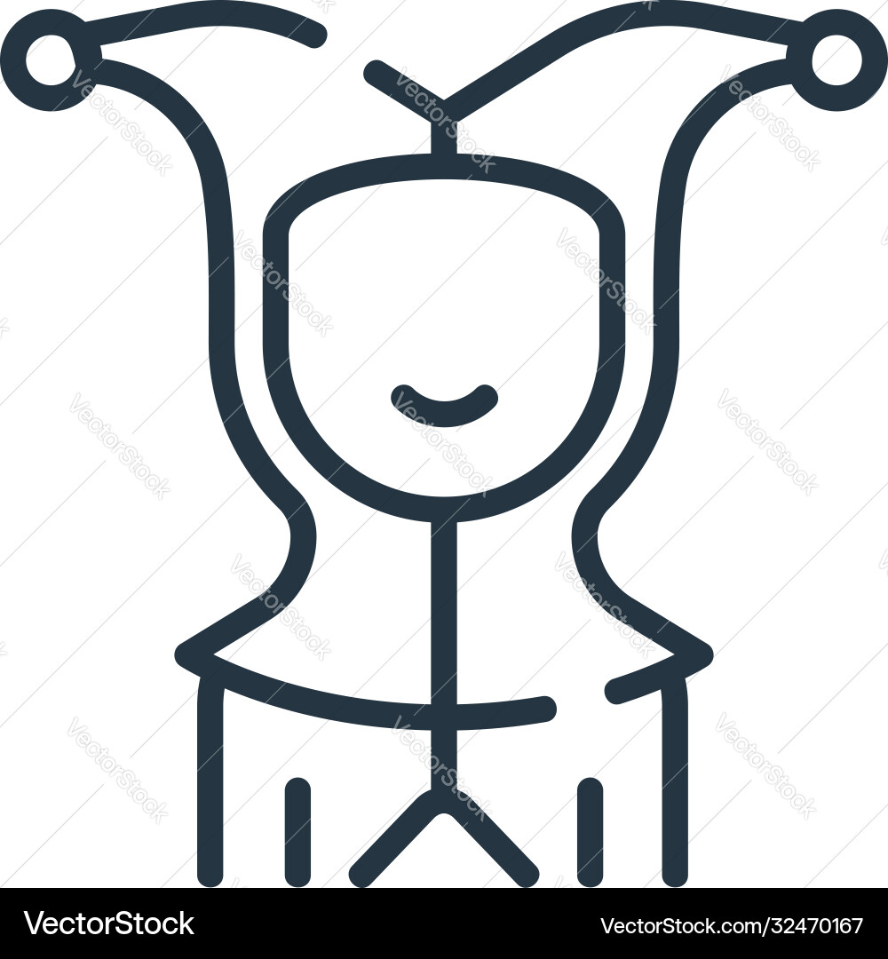 Jester icon editable stroke linear Jester icon editable stroke linear Vector Image