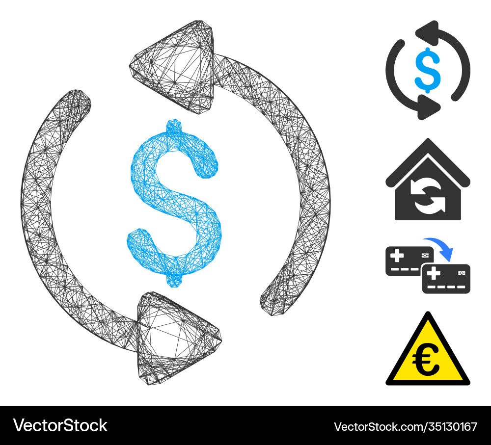 Network refresh price mesh Network refresh price mesh Vector Image