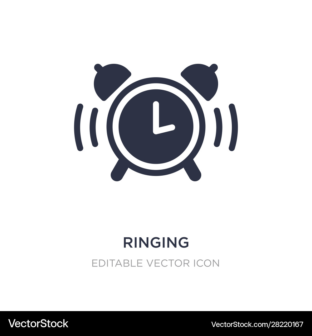 Ringing icon on white background simple element Vector Image