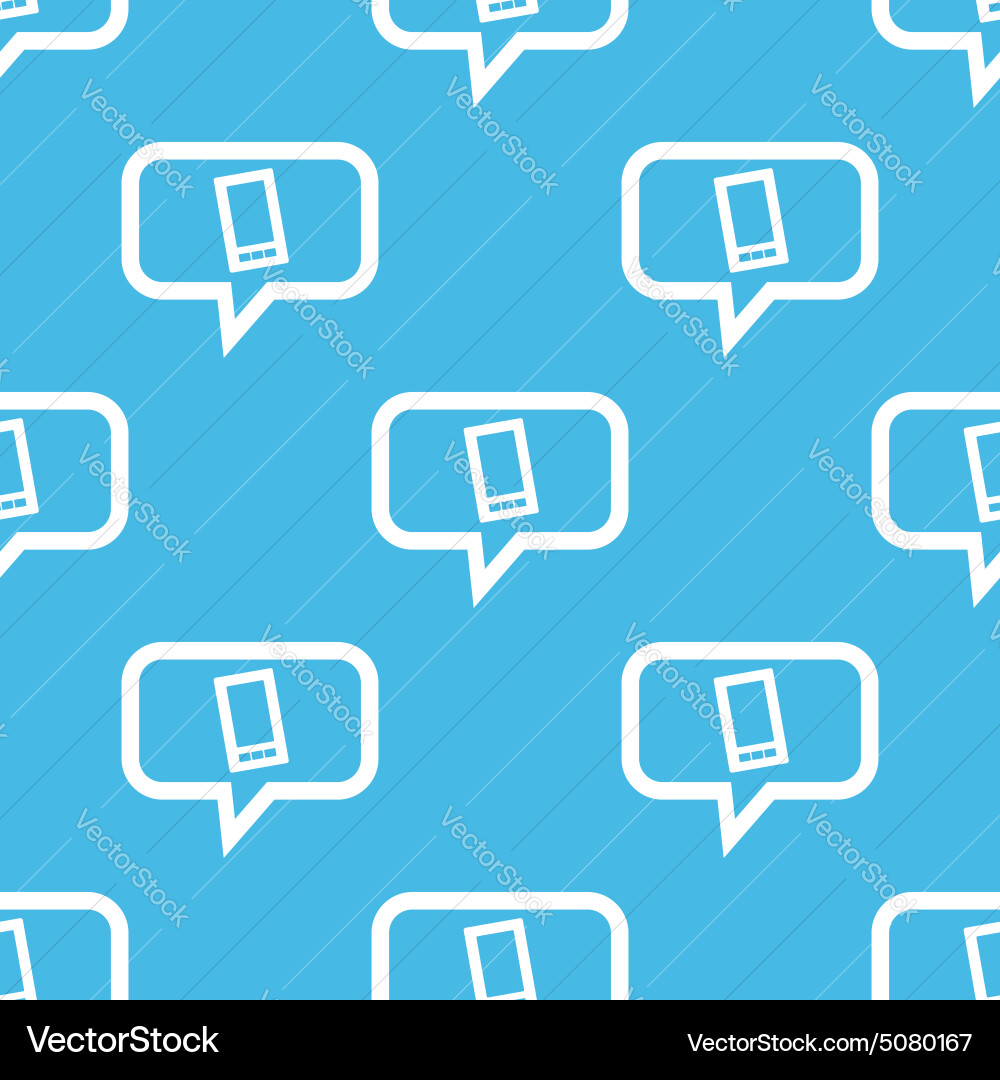 Smartphone message pattern Vector Image