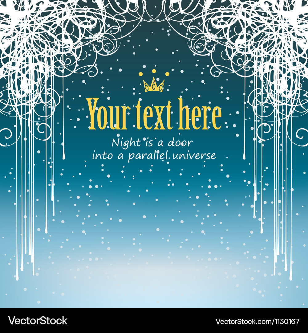 Snow and curls Vector Image