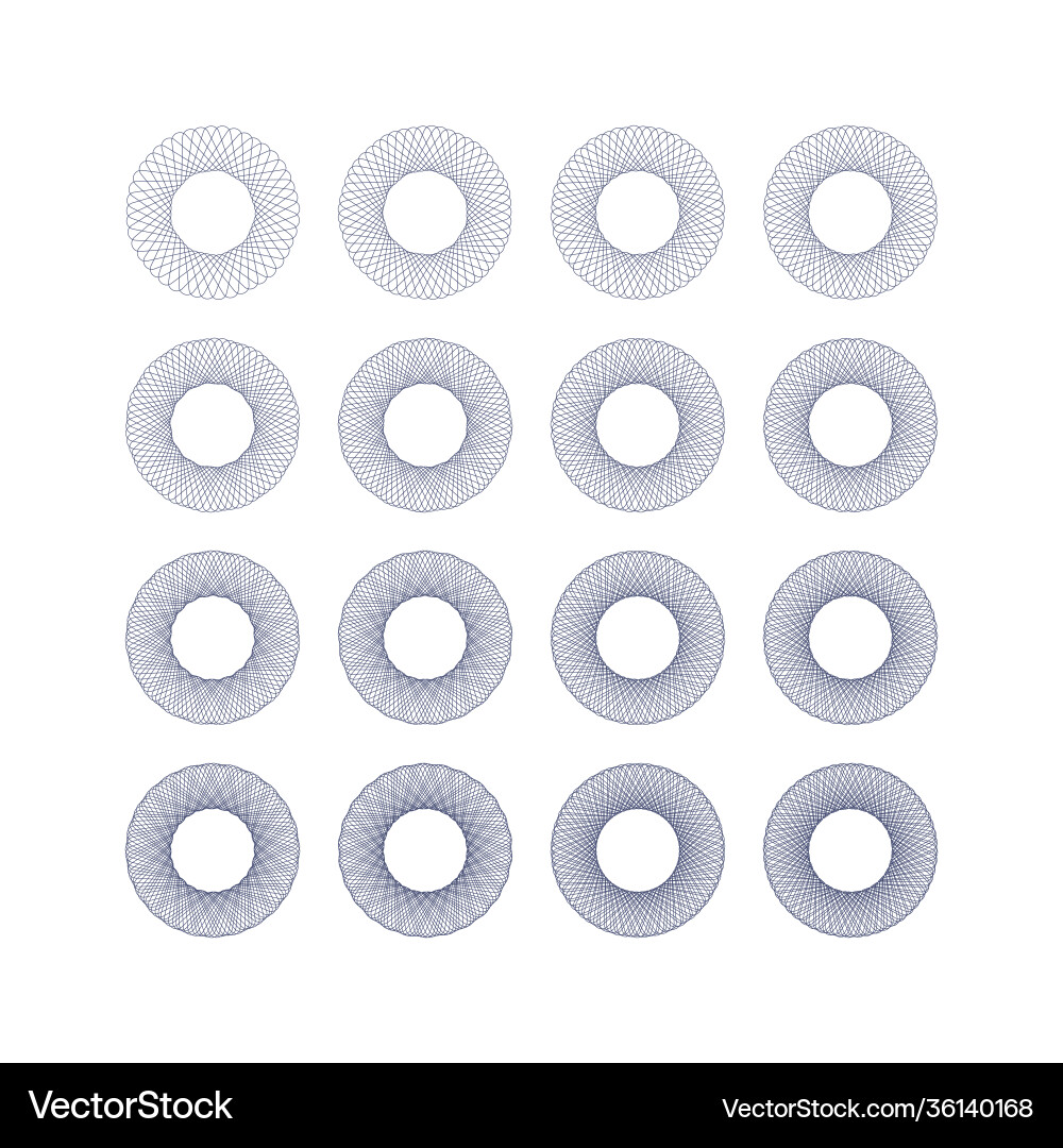A complex pattern circles geometric circular A complex pattern circles geometric circular vector image