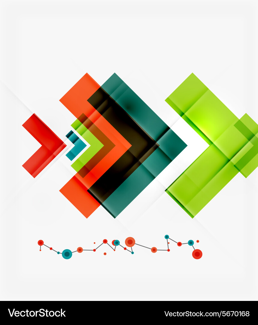 Clean colorful unusual geometric pattern design Vector Image