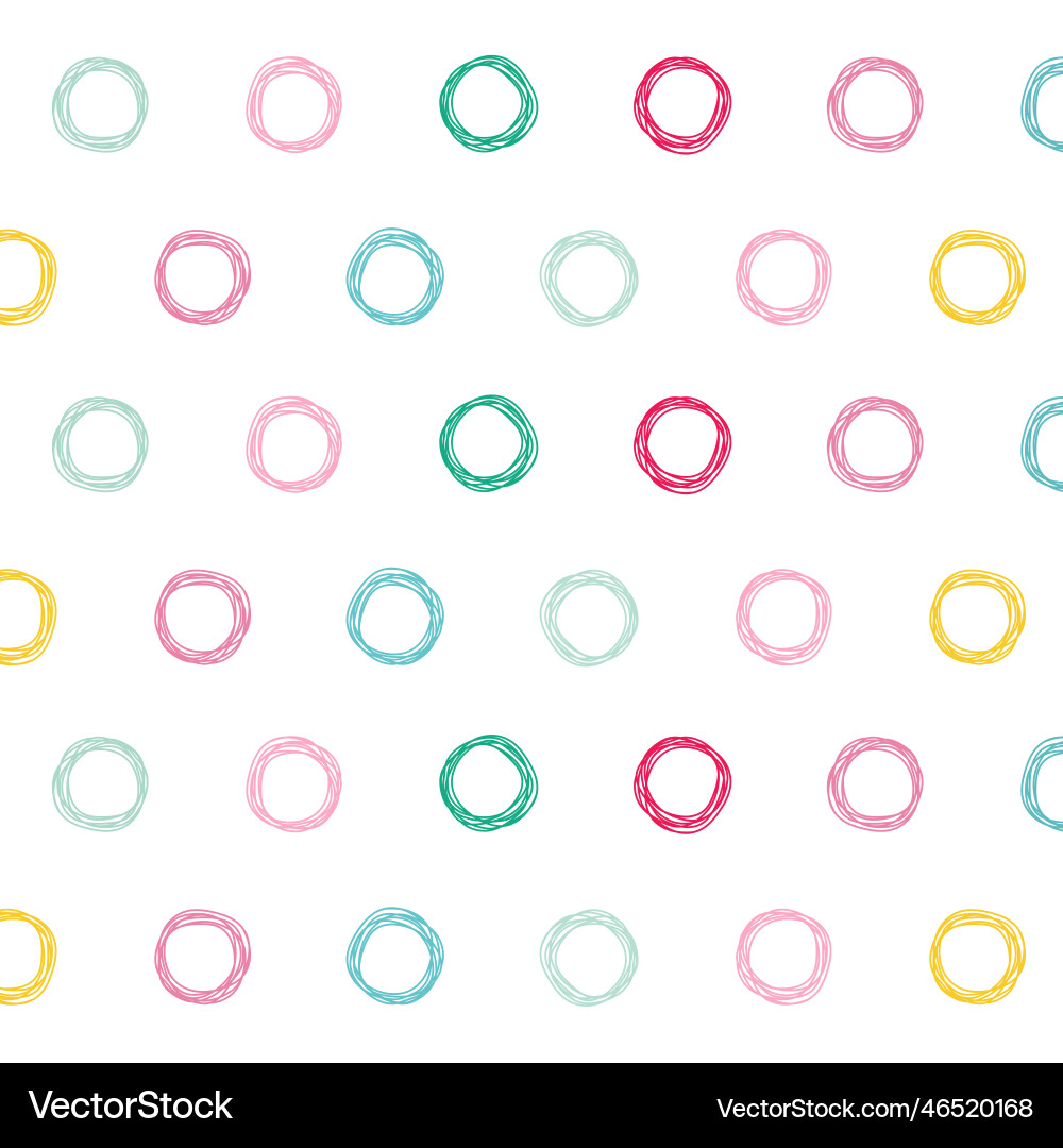 Colorful circles pattern design background Vector Image