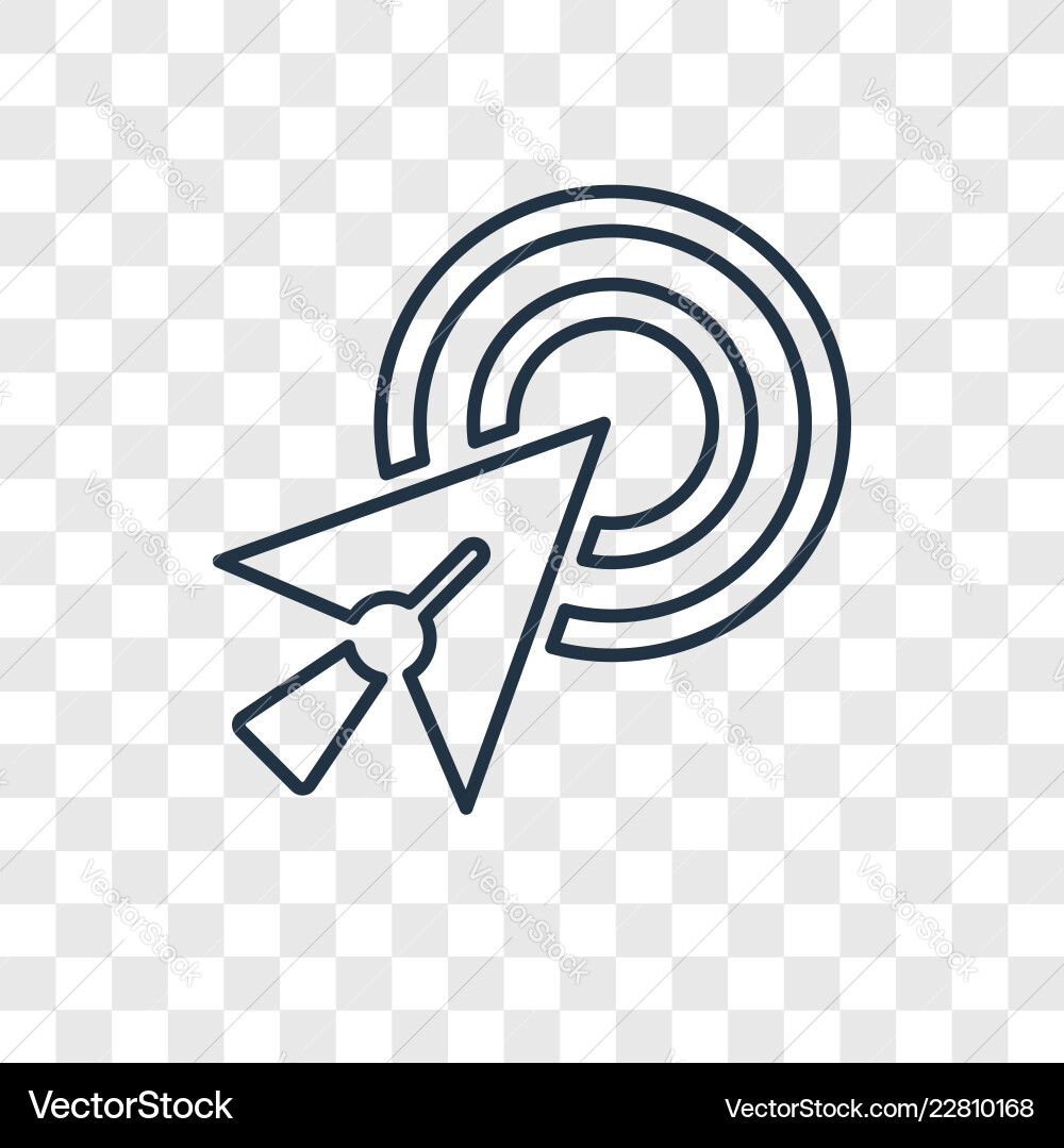 Cursor concept linear icon isolated Cursor concept linear icon isolated vector image