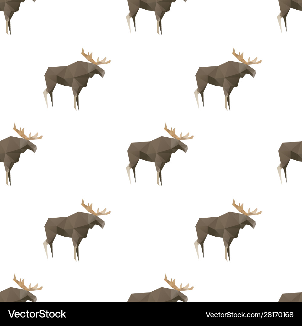 Elk triangle shape seamless pattern backgrounds Vector Image