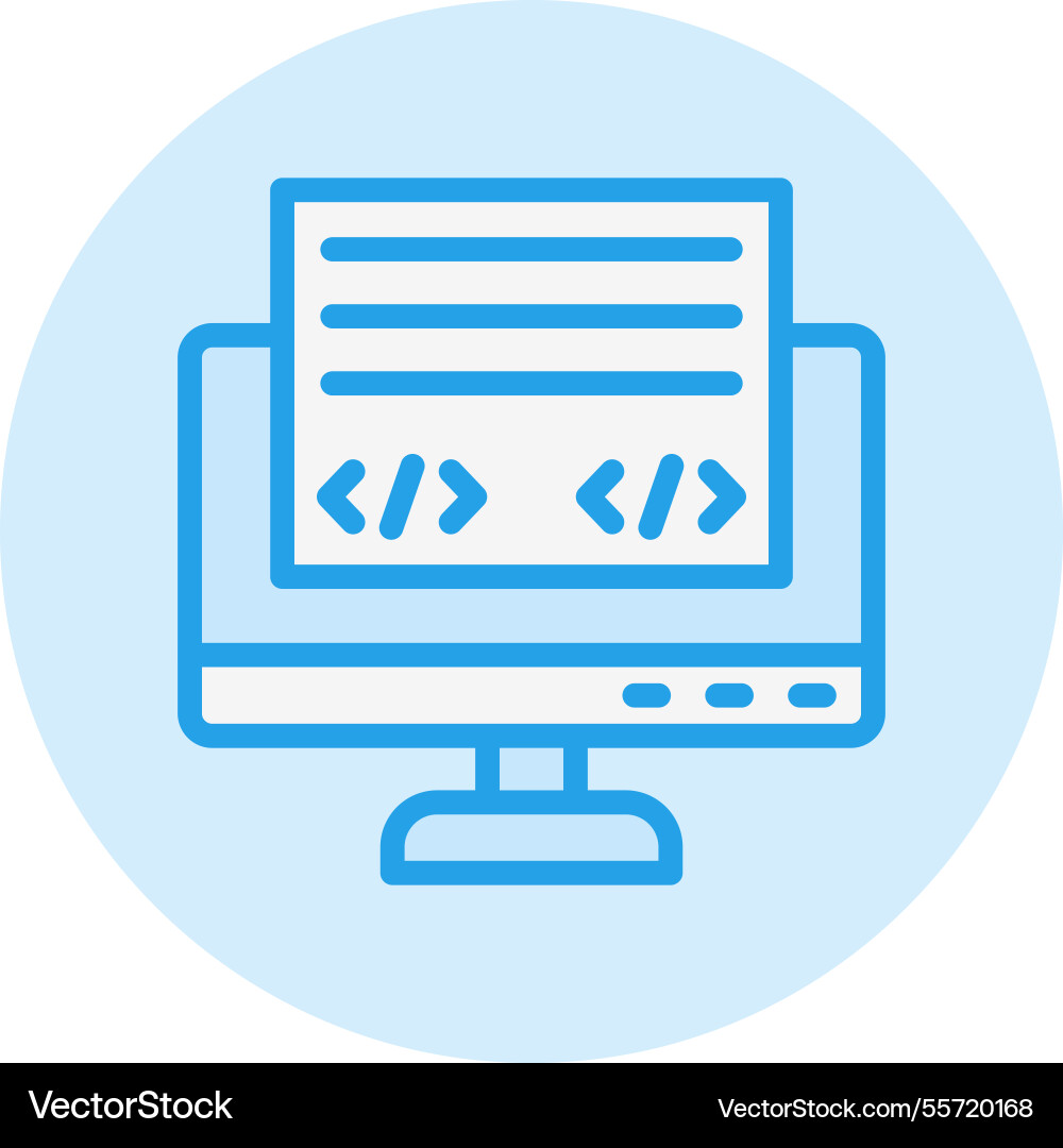Front end icon design Vector Image