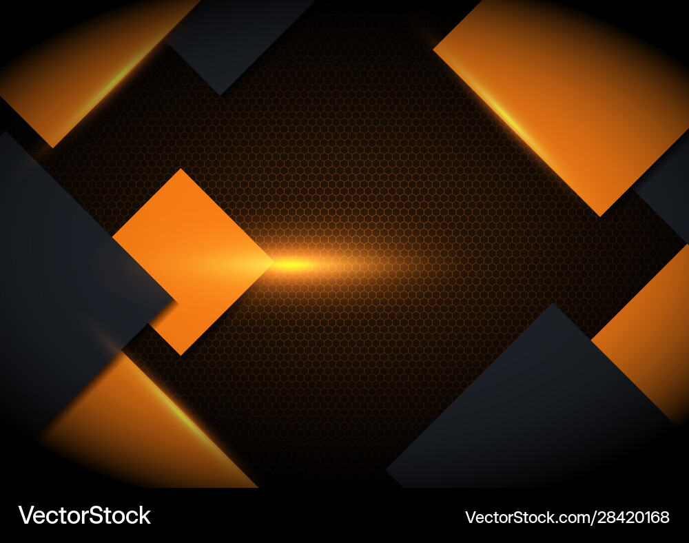 Hexagonal Mesh Background with Light vector image